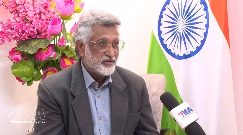 Harbinder Singh, director de programas de India Exposition Mart, en la entrevista. (Foto: VNA)