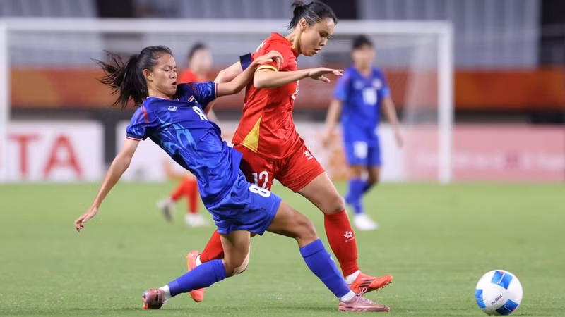 En el partido. (Foto: Federación de Fútbol de Vietnam)