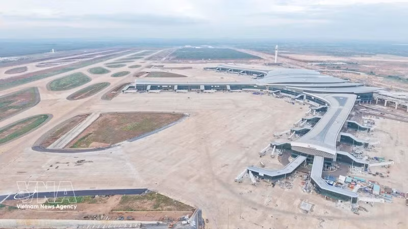 Vista panorámica del aeropuerto internacional de Long Thanh. (Foto: VNA)