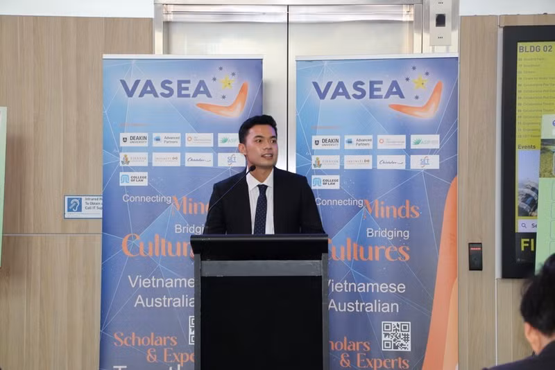 El presidente de la Asociación de Estudiantes Vietnamitas en Australia, Huynh Tan Dat. (Foto: VNA)