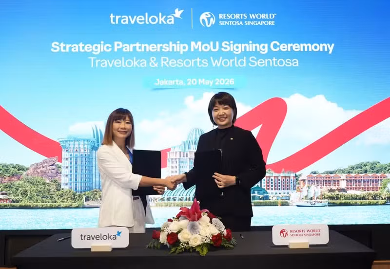 Se espera que la colaboración recién suscrita entre Traveloka y Resorts World Sentosa ayude a estrechar las relaciones turísticas entre Vietnam y Singapur. (Foto: Nhan Dan)