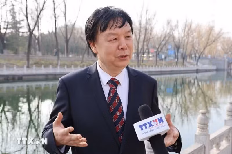 El profesor Mi Liang, director del Centro de Estudios del Sudeste Asiático de la Universidad de Idiomas Extranjeros de Pekín. (Foto: VNA)
