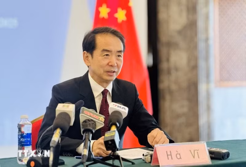 El embajador de China en Vietnam, He Wei. (Foto: VNA)