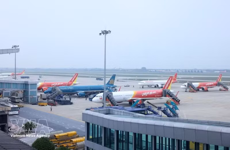 Aeropuerto de Noi Bai, en Hanói. (Foto ilustrativa: VNA)