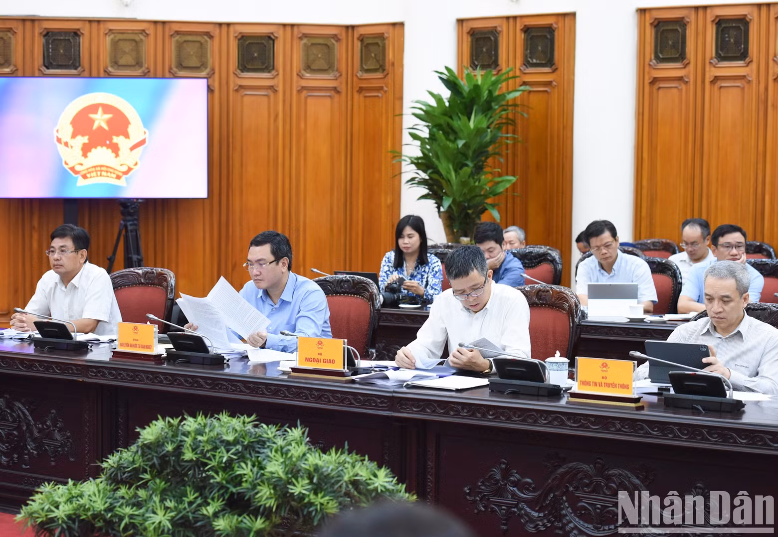 Representantes de los ministerios, departamentos y sectores en la cita. Representantes de los ministerios, departamentos y sectores en la cita.