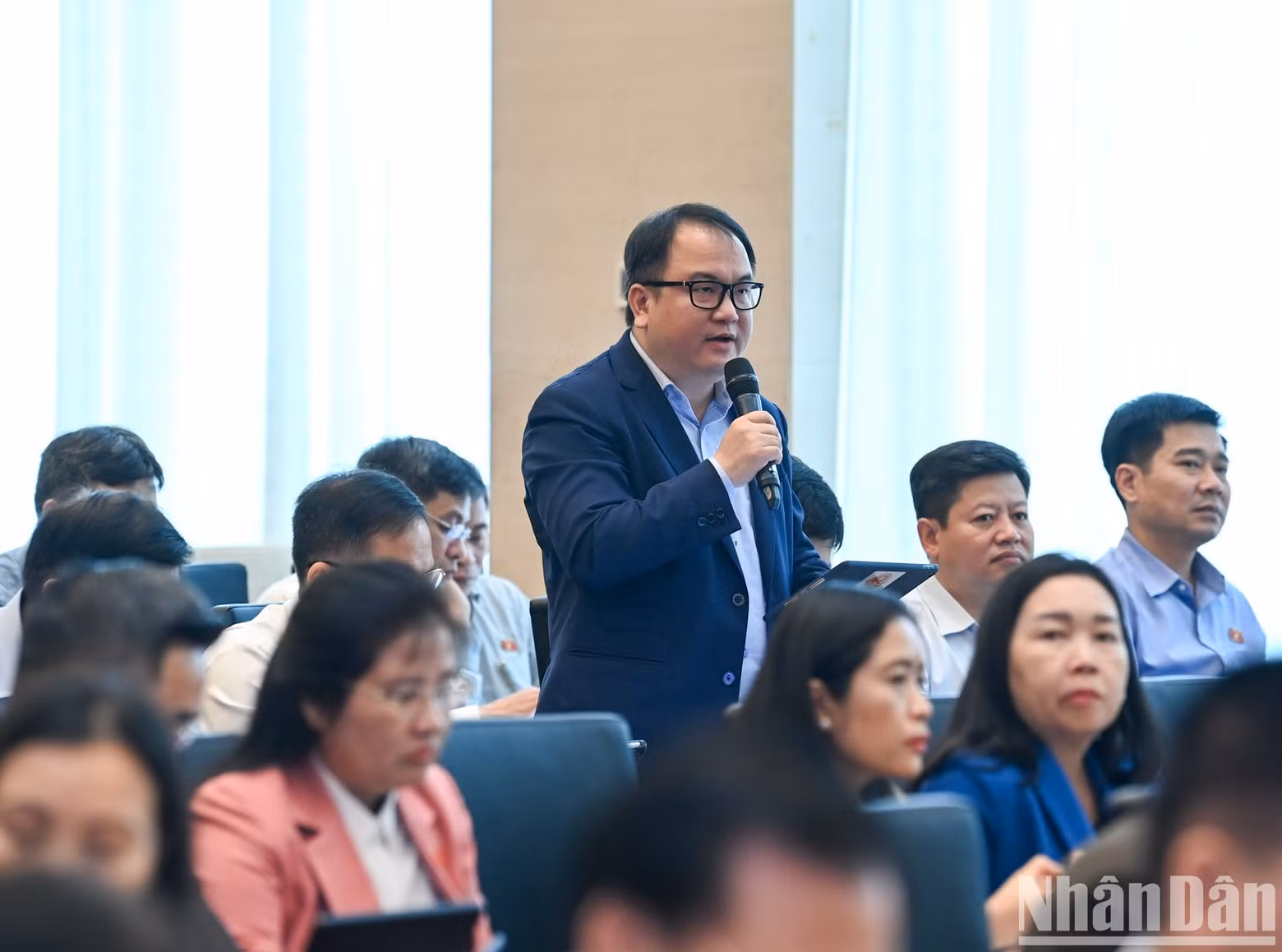 El delegado de la ANV en la provincia de Lang Son, Pham Trong Nghia, expresa su opinión.