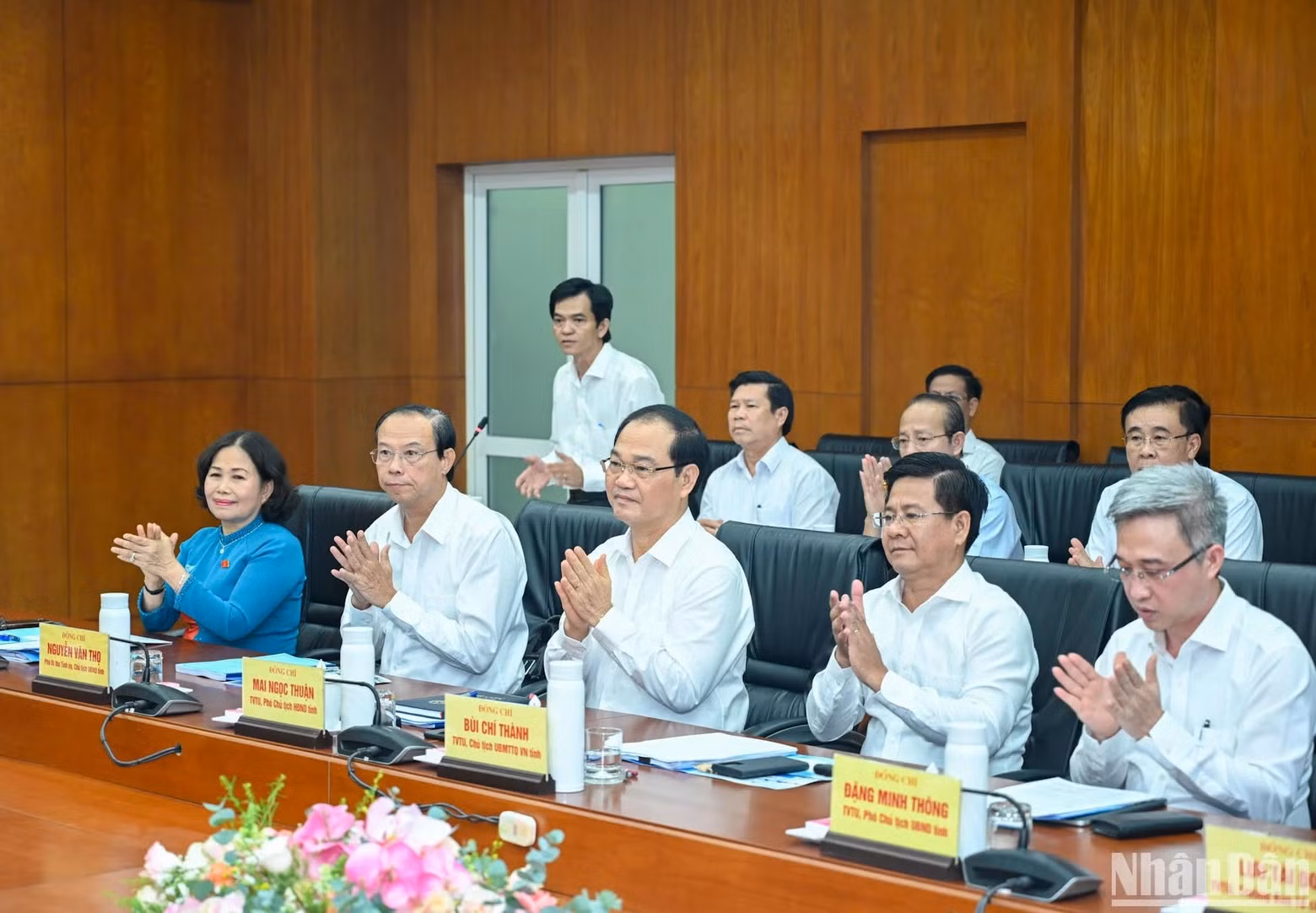 Representantes del Buró Permanente del Comité partidista de Ba Ria-Vung Tau.