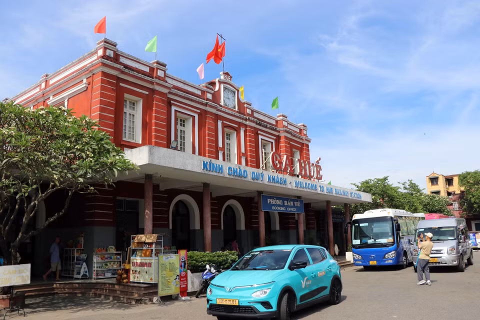 La estación de tren de Hue tiene un estilo arquitectónico francés. (Foto: VNA)