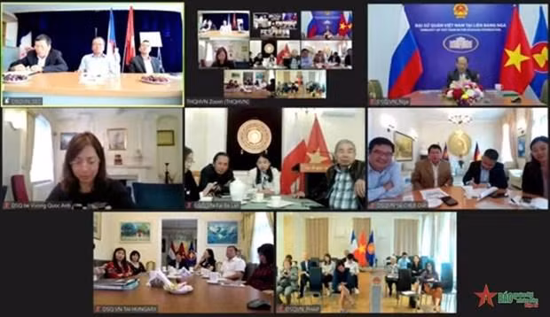 El taller también se llevó a cabo en formato virtual. (Fotografía: VNA)