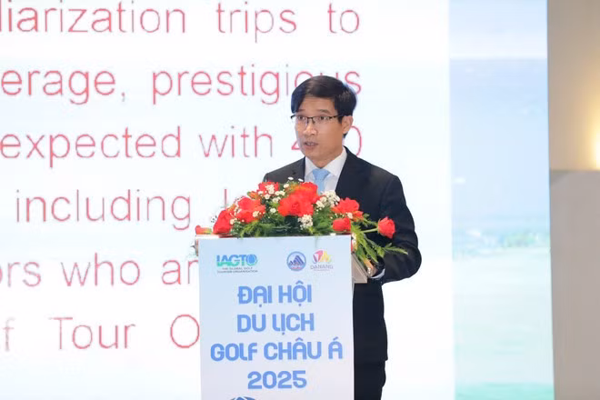 Tan Van Vuong subdirector del Departamento de Turismo de Da Nang habla en el evento. (Foto: VNA)