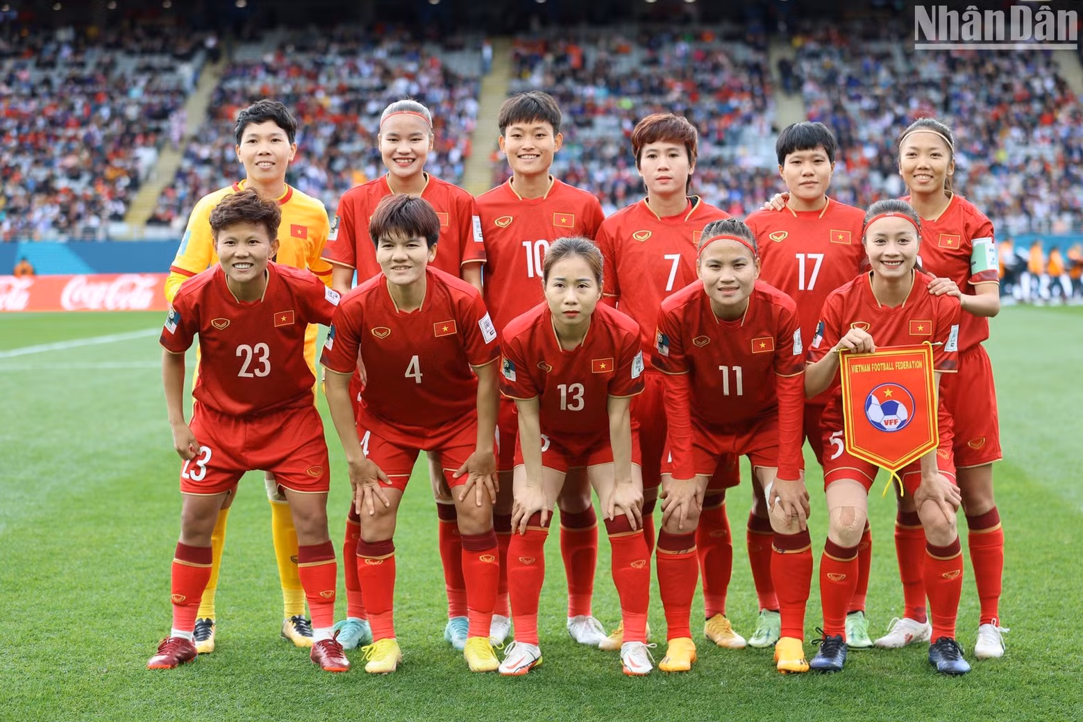 La alineación inicial de la selección vietnamita.