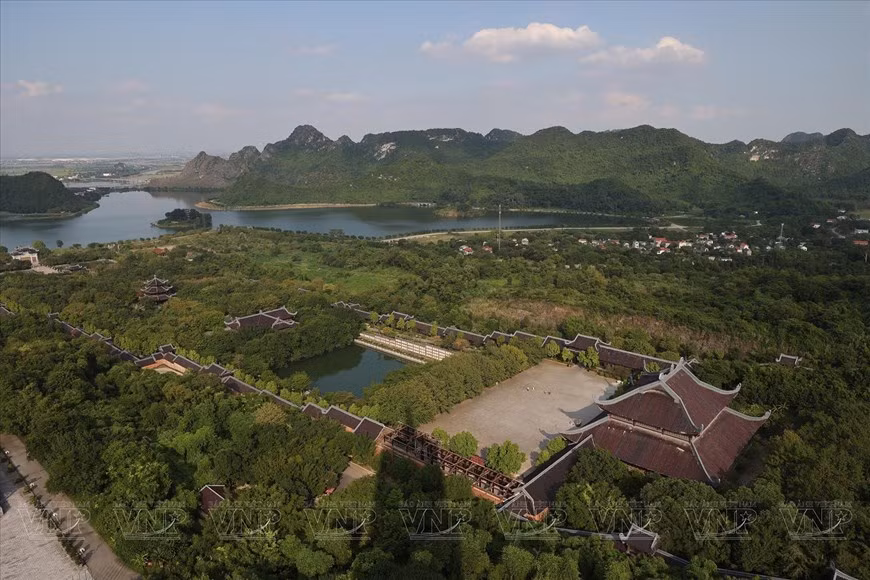 Un rincón del complejo de la pagoda Bai Dinh. (Foto: VNA)