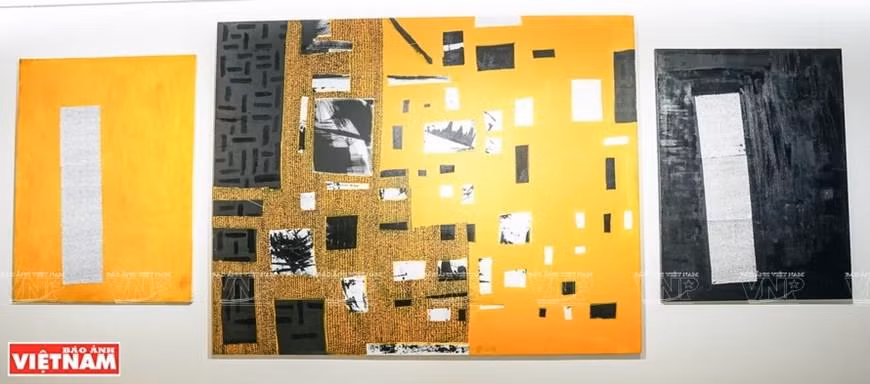 Una de las obras de David Evans. (Fotografía: VNA)