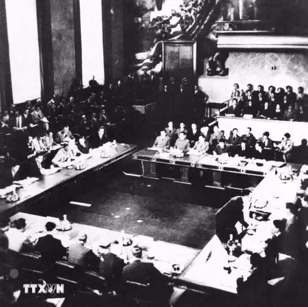 La conferencia de Ginebra 1954. (Foto: VNA)