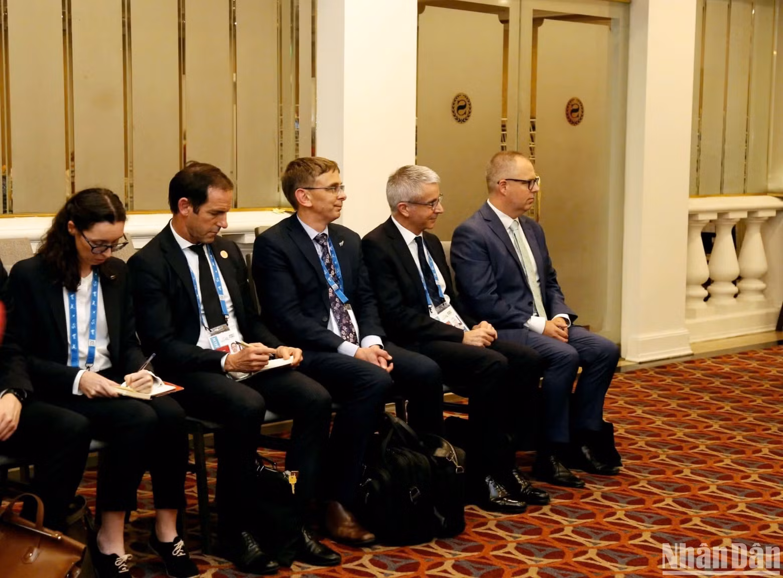 La delegación de Nueva Zelanda en el evento.