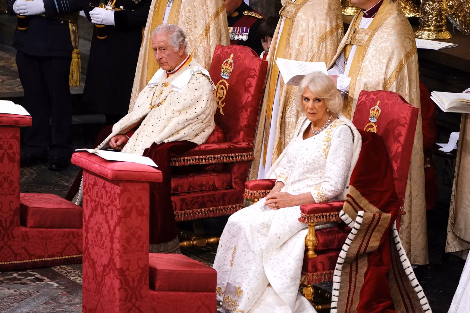 El rey Carlos III y la reina Camila en la cita.
