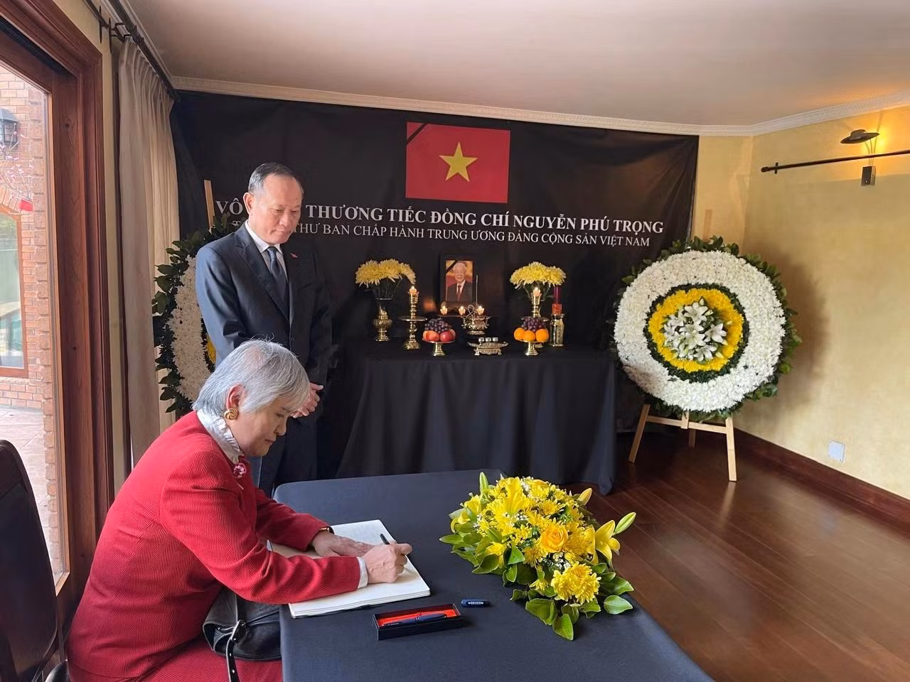 La embajadora japonesa en Chile, Takako Ito, en el evento.