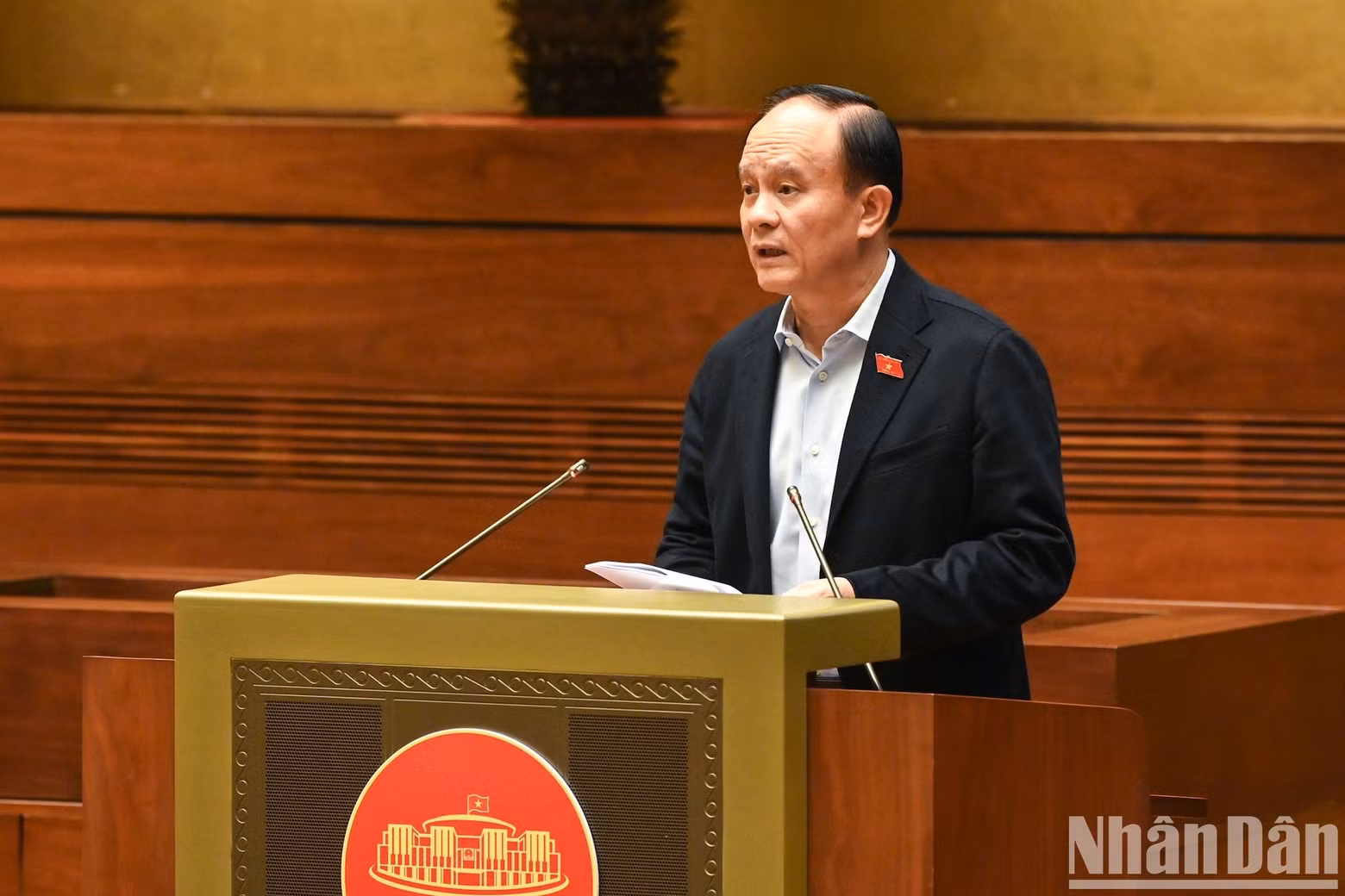 El presidente del Consejo Popular de Hanói, Nguyen Ngoc Tuan, en la reunión. El presidente del Consejo Popular de Hanói, Nguyen Ngoc Tuan, en la reunión.