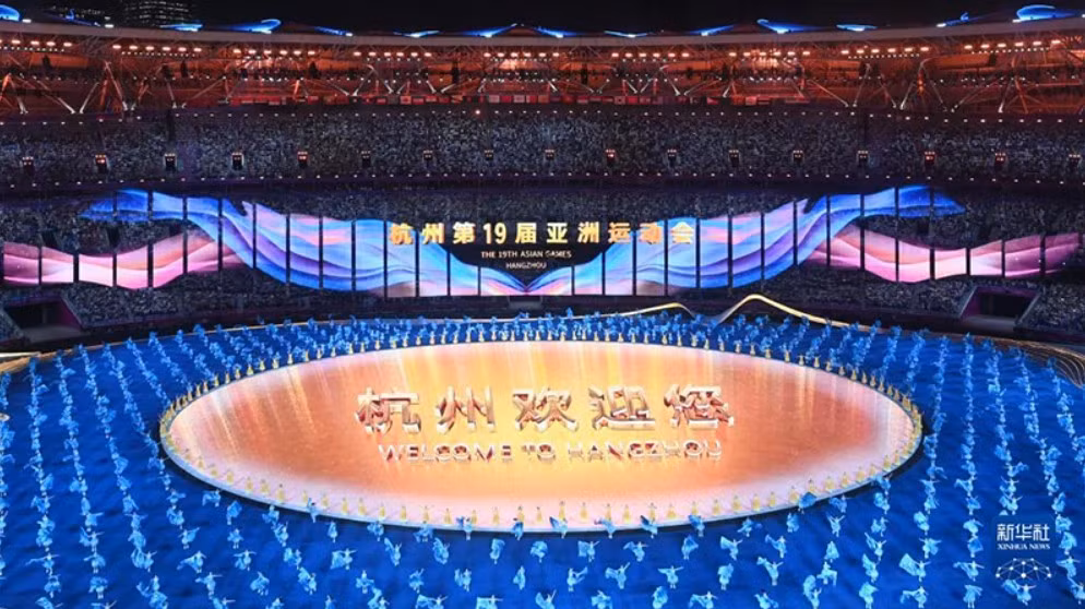 La ciudad de Hangzhou da la bienvenida a ASIAD 19.