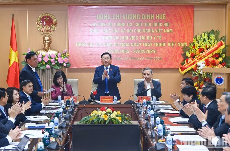 Dinh Hue en el evento.