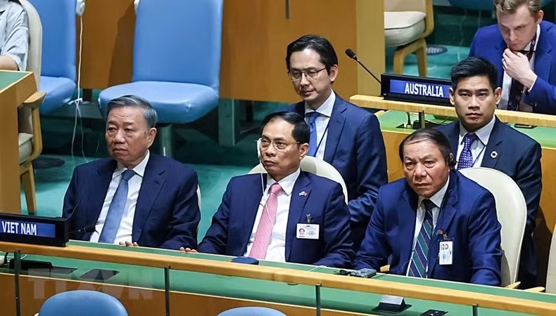 La delegación vietnamita en el evento. (Fotografía: VNA)