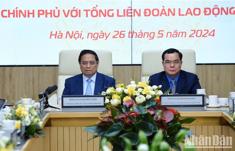 El premier Pham Minh Chinh en el evento. El premier Pham Minh Chinh en el evento.