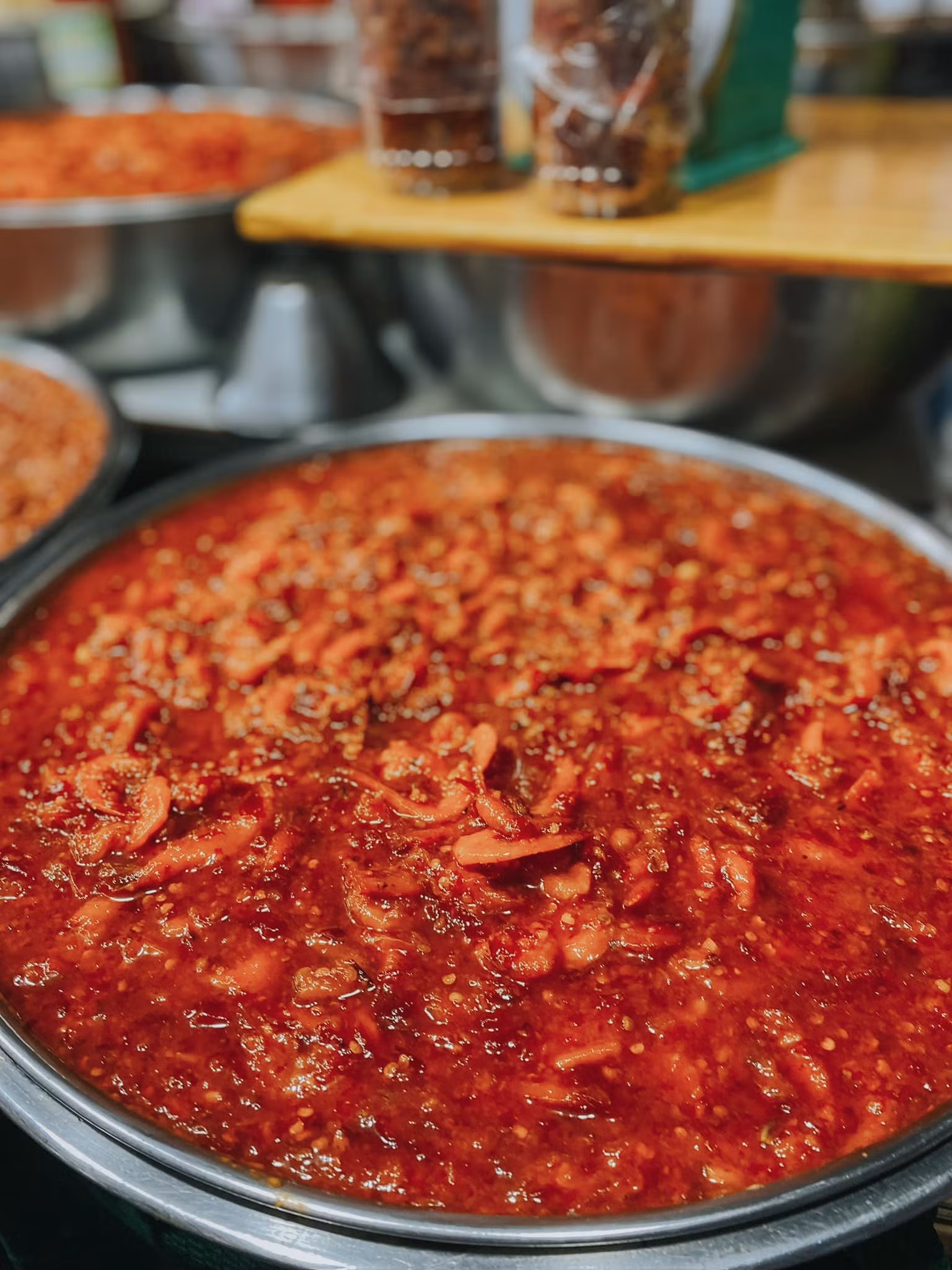 Deliciosa salsa agridulce de camarón para el arroz o carne hervida.