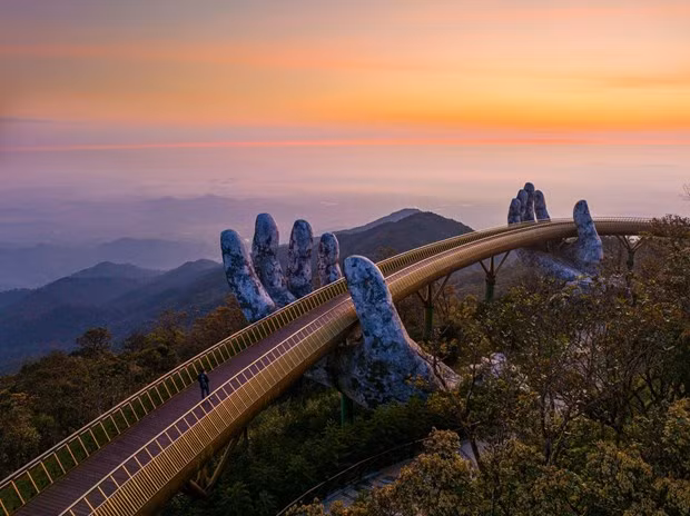 Puente Dorado, un símbolo del turismo de Vietnam. (Fotografía: VNA)
