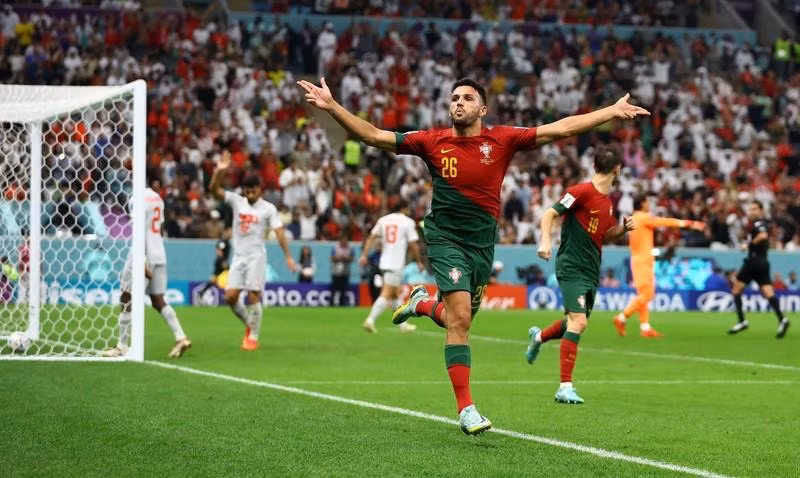 Gonçalo Ramos brilla con un hat-trick contra los suizos. (Fotografía: Reuters)