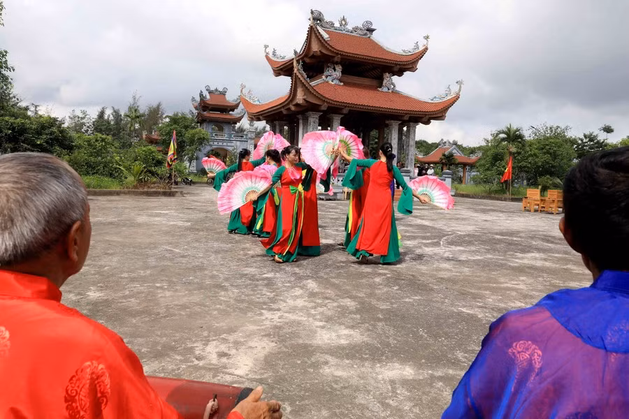 El "Cheo" se ha convertido en una parte indispensable de las actividades culturales comunitarias del pueblo de Thai Binh.