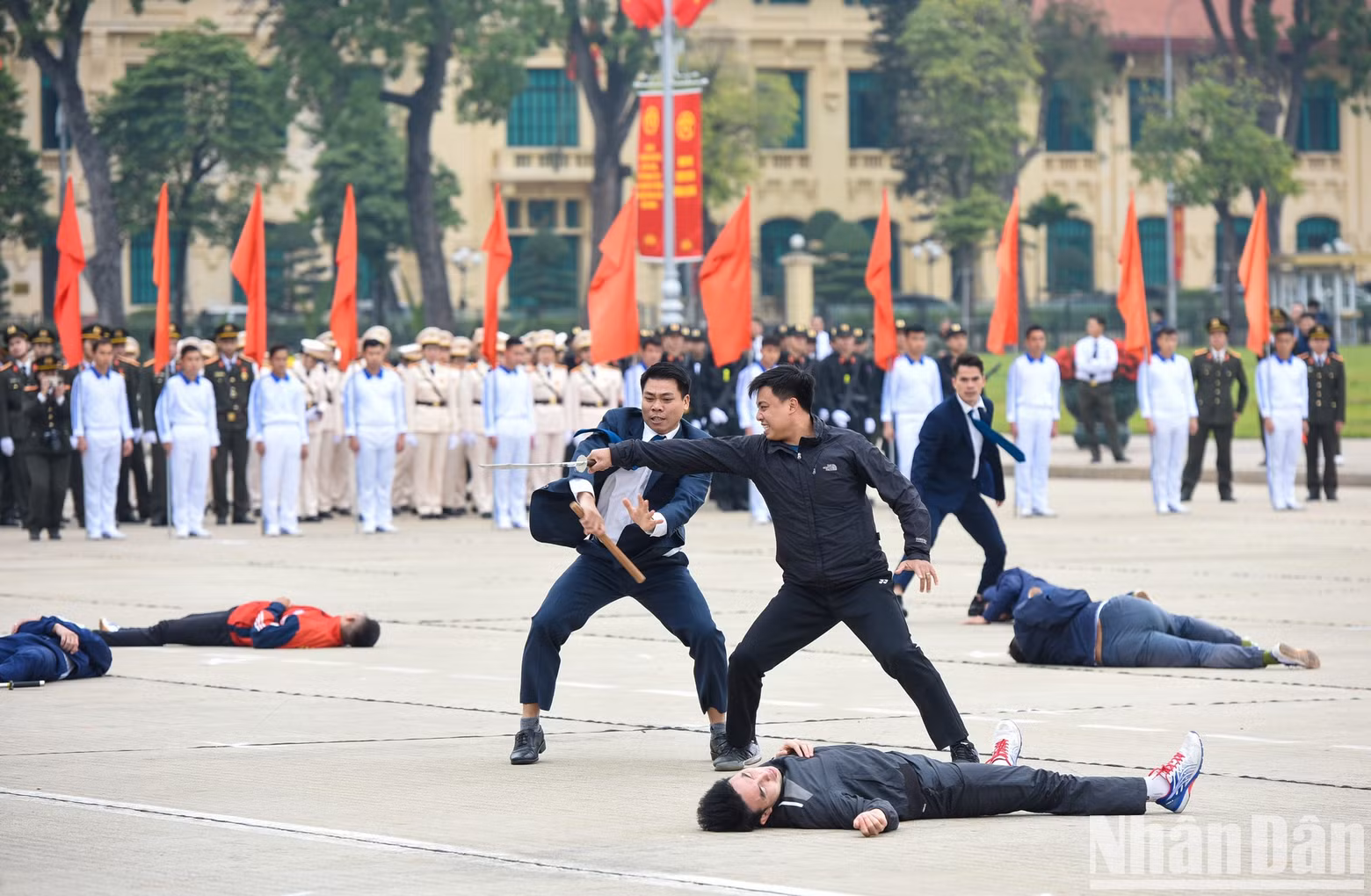 Demostración de artes marciales.