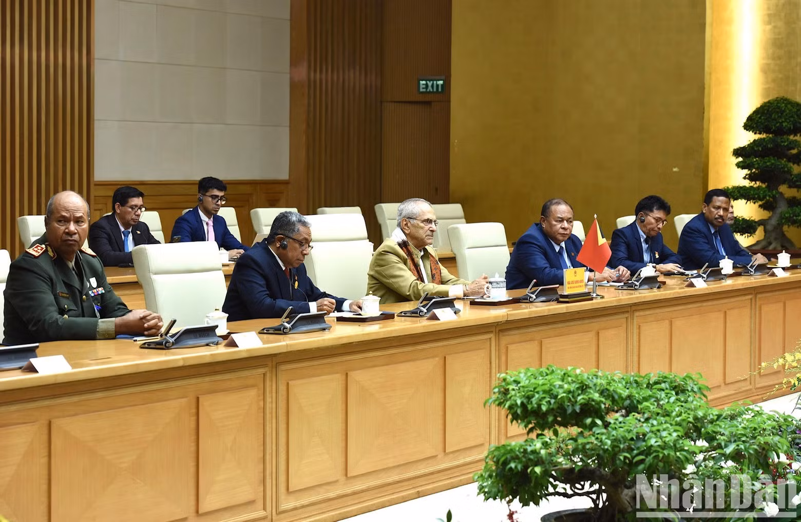 Los delegados de Timor Oriental en el evento.