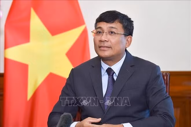 El vicecanciller permanente vietnamita, Nguyen Minh Vu (Foto: VNA)