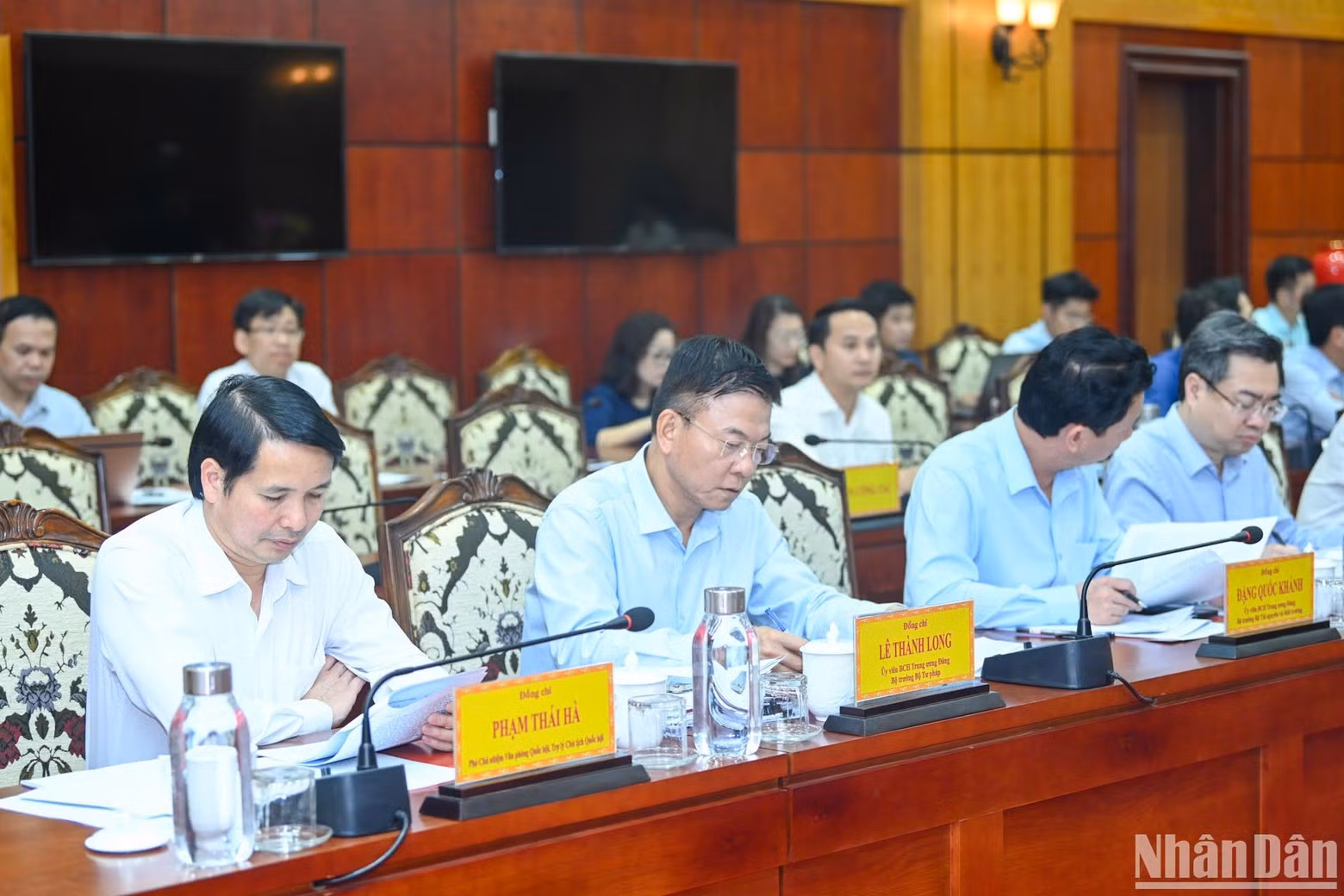 Los delegados en el evento.