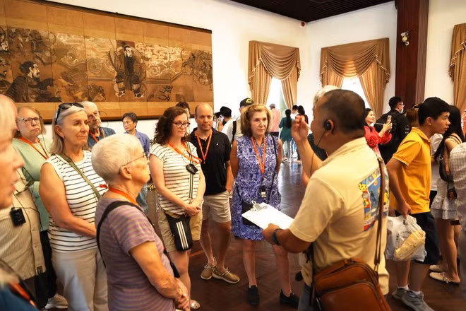 Alrededor de 120 mil visitantes internacionales visitaron Ciudad Ho Chi Minh durante las vacaciones. (Foto: VNA)