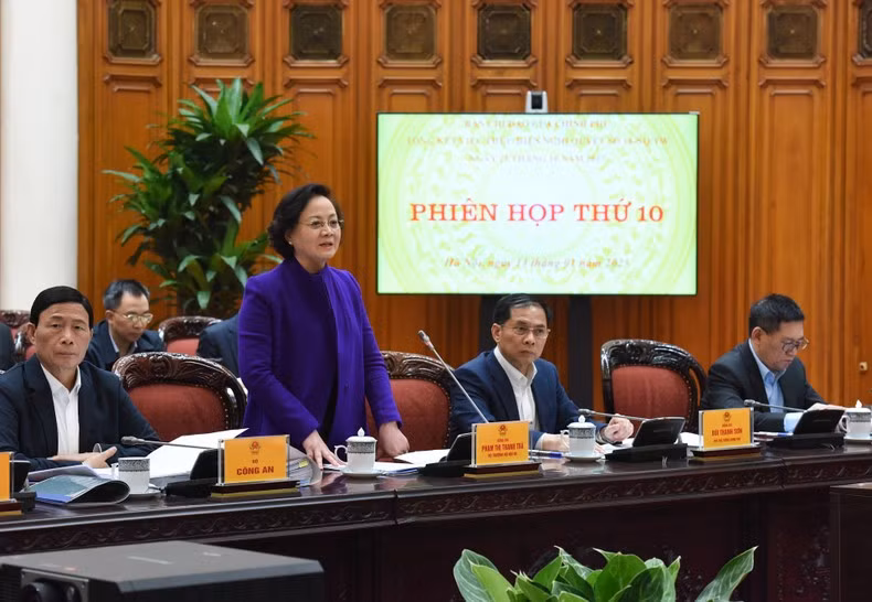 La ministra de Asuntos Interiores, Pham Thi Thanh Tra.