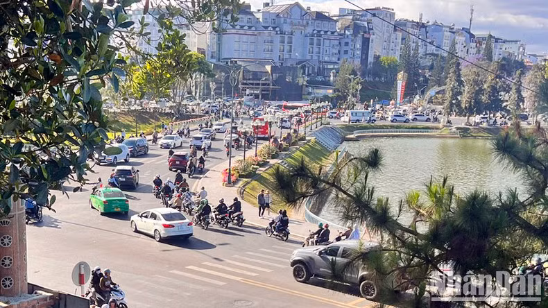 La zona céntrica de la ciudad de Da Lat.