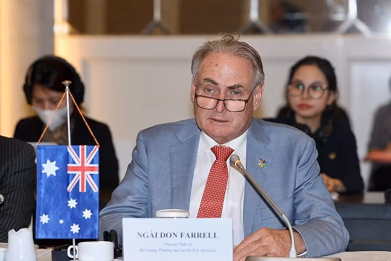 El ministro de Comercio y Turismo australiano, Don Farrell. El ministro de Comercio y Turismo australiano, Don Farrell.
