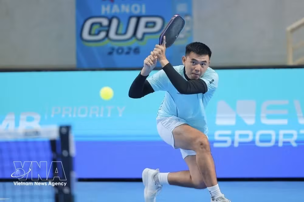 Ly Hoang Nam, un jugador profesional de pickleball de Vietnam. (Foto: VNA)
