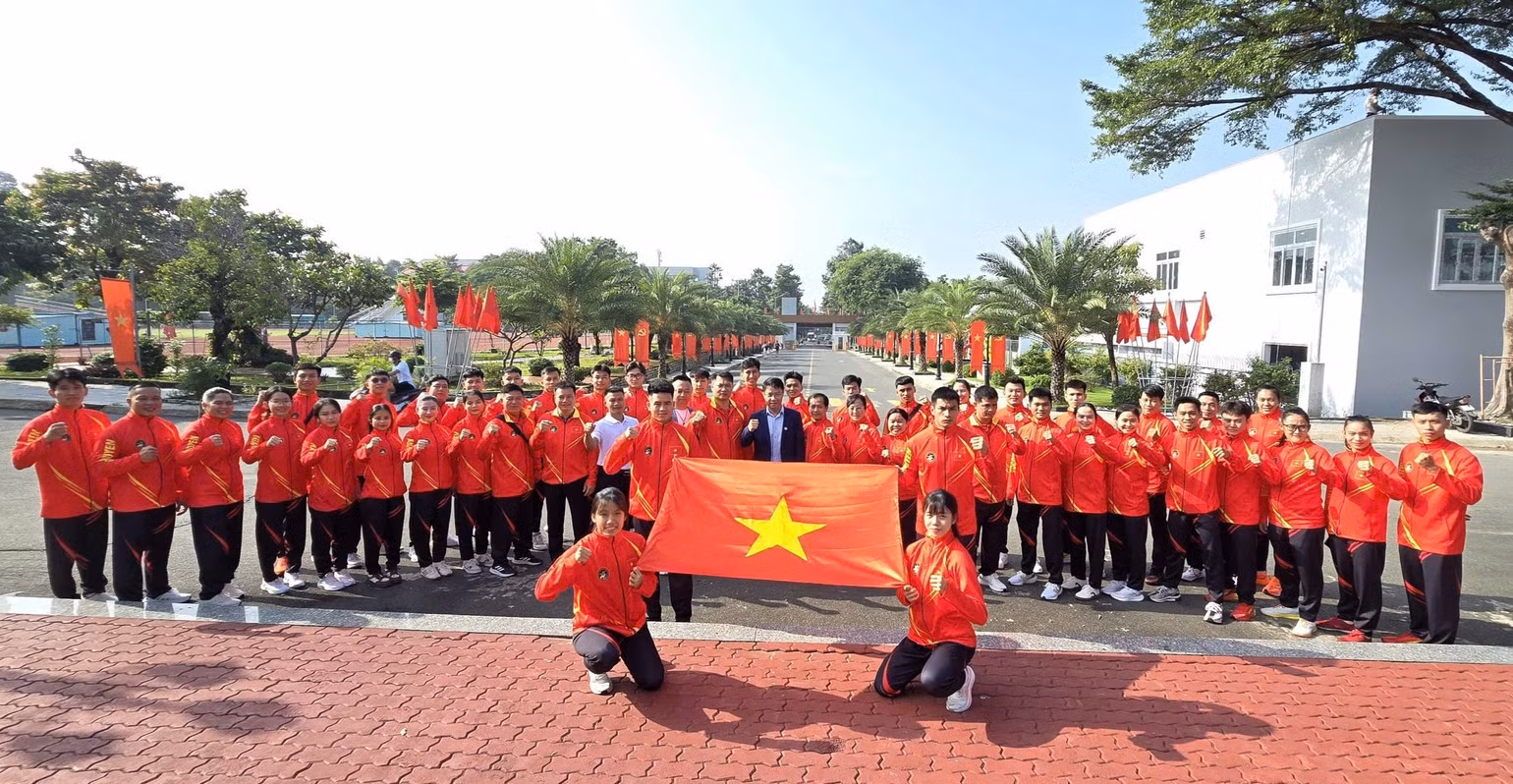 La delegación vietnamita de artes marciales tradicionales que participa en Cervia 2026 está integrada por 83 miembros. (Foto: MG)