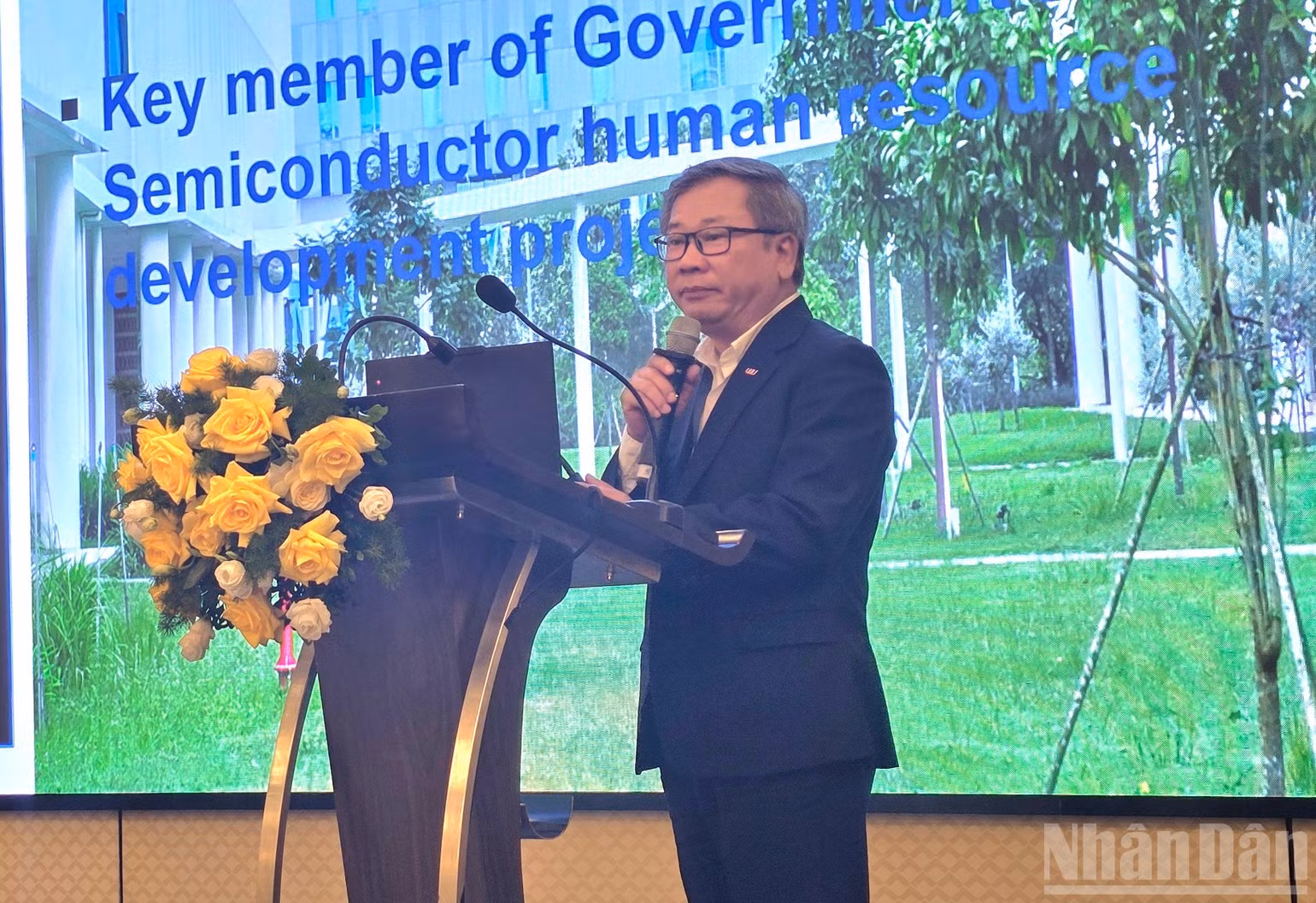 Ha Thuc Vien, doctor y vicerrector encargado de Asuntos Académicos, Investigación, Infraestructura y Servicios de la Universidad Vietnamita-Alemana. (Foto: KIM DUNG)