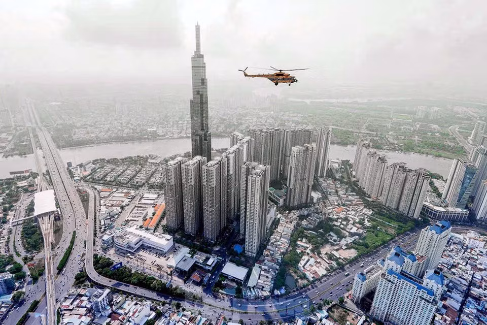 El edificio Landmark 81, ubicado en el complejo urbano de lujo Vinhomes Central Park, es actualmente el rascacielos más alto de Ciudad Ho Chi Minh. (Foto: VNA)