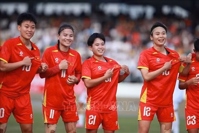 La selección femenina de Vietnam. (Foto: VNA)