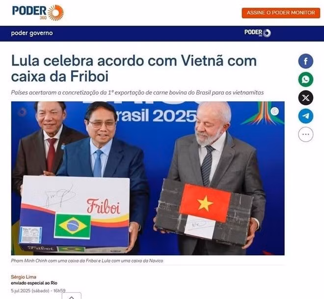 Una noticia publicada en Poder360 (Foto: VNA)