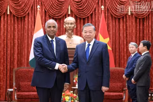 [Foto] Máximo dirigente de Vietnam recibe al presidente de Asamblea Nacional de Costa de Marfil