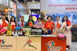 El pabellón de Vietnam en la 23ª Exposición de Turismo China-Asean, celebrada del 19 al 21 de septiembre en Guilin, Guangxi, China. (Foto: TITC)