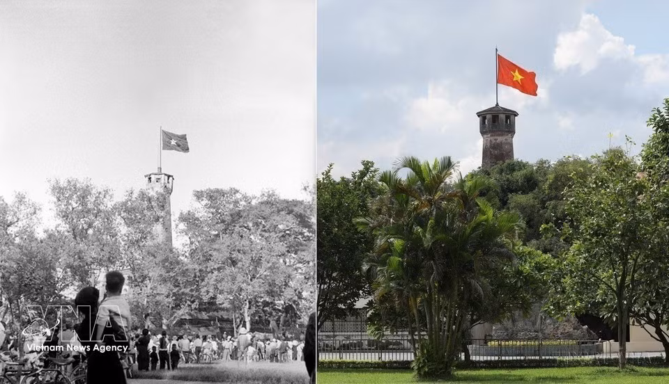 Con más de 200 años de antigüedad, la Torre de la Bandera de Hanói no solo es un monumento emblemático de la capital, sino también un testigo de sus heroicas luchas de resistencia, que simboliza la resiliencia y el espíritu indomable de generaciones de hanoyenses.