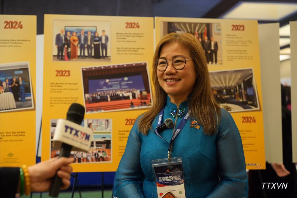 Jane Tran, directora ejecutiva del grupo TET, en la entrevista.