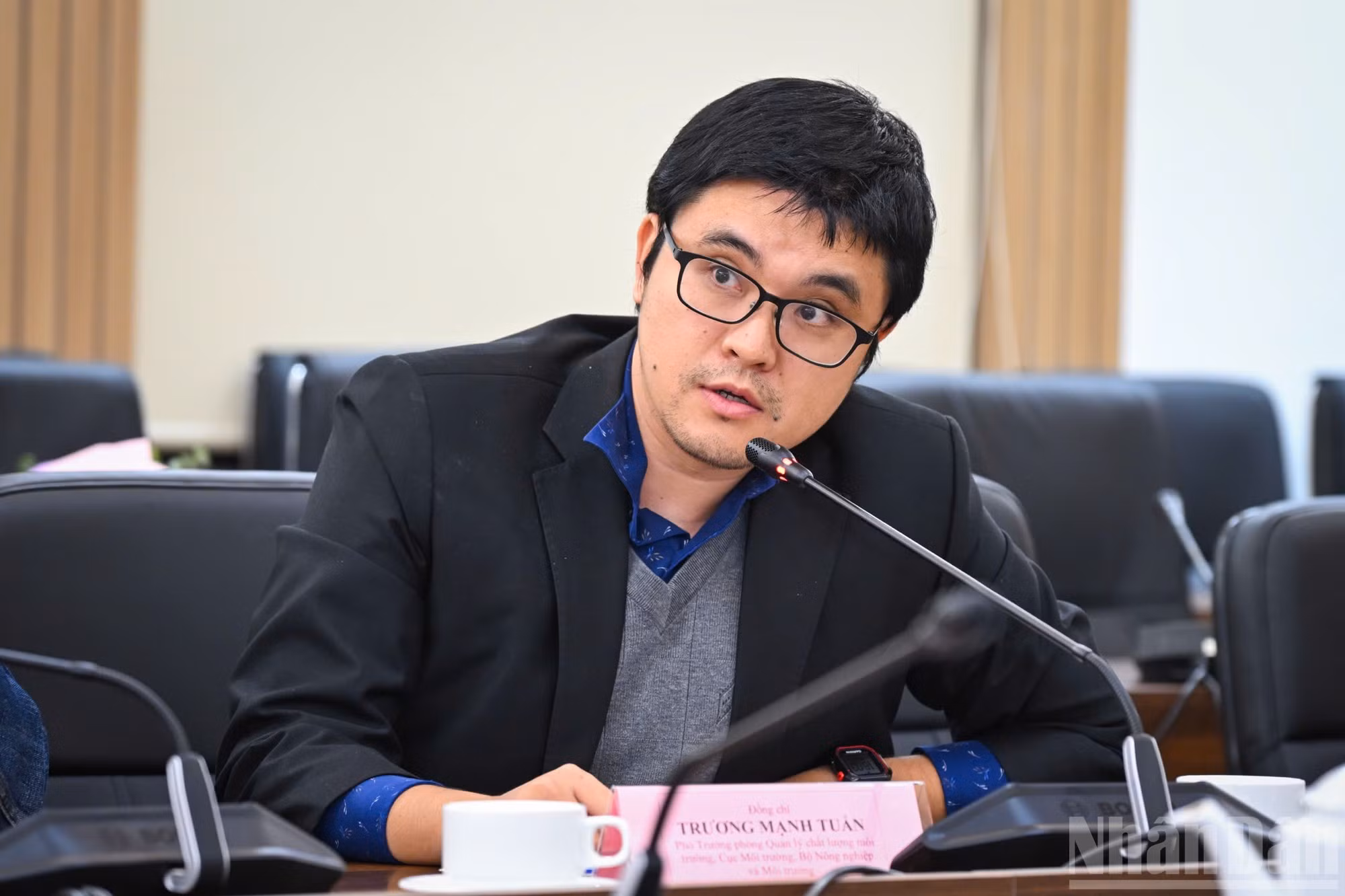 Truong Manh Tuan, subjefe del Departamento de Gestión de la Calidad Ambiental del Ministerio de Agricultura y Medio Ambiente. (Foto: Thanh Dat)