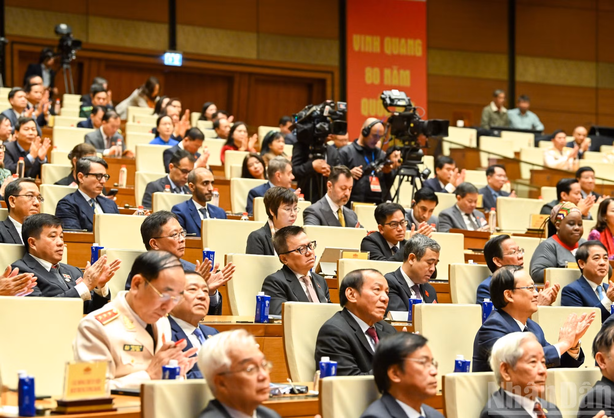 Delegados al acto.